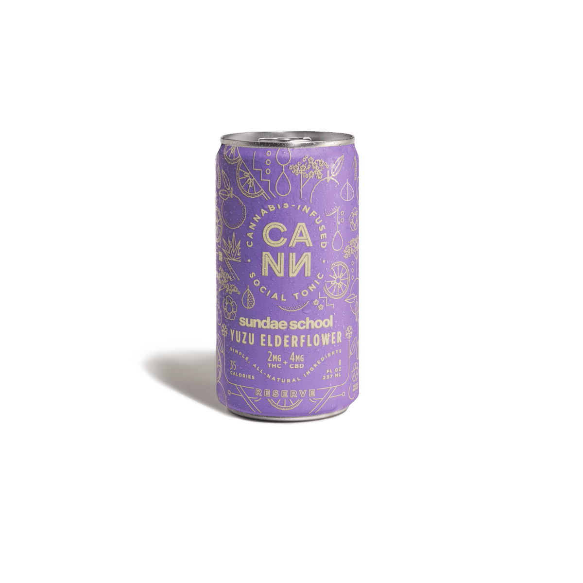 Yuzu Elderflower Reserve Social Tonic (6pk) - Cann Yuzu Elderflower Reserve Social Tonic (6pk) - Cann